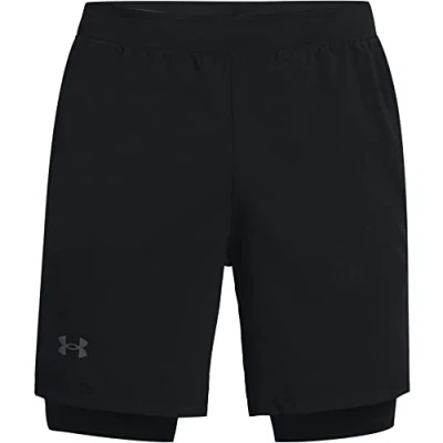 Immagine di UNDER ARMOUR Pantaloncini Launch Run 2 in 1 Uomo Black / Reflective S