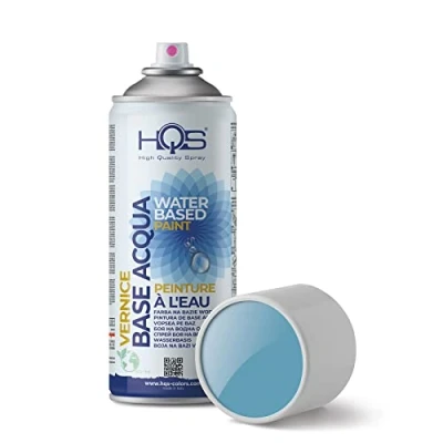 Immagine di HQS Bomboletta di Vernice Spray 400ml Base Acqua Colori Ral (Ral 5024 Blu Pastello)