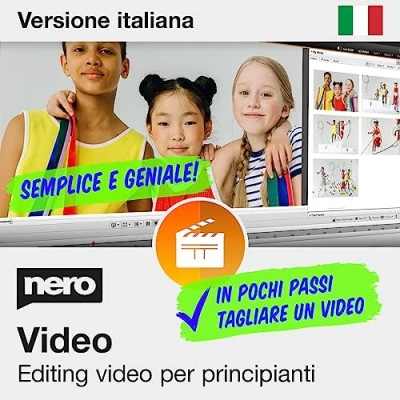 Immagine di Nero Programma di editing Video per principianti Licenza illimitata 1 PC Windows 11 / 10 8 7