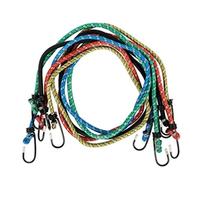 Immagine di Cogex 82591 Set di corde elastiche con ganci, 1 m, 5 pz.