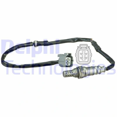Immagine di DELPHI ES20518 12B1 Sonda lambda planare, riscaldato HONDA: CIVIC 7 Hatchback