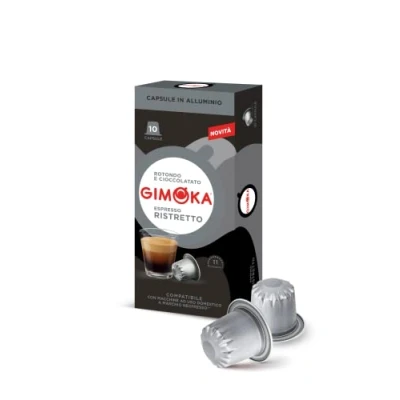 Immagine di Gimoka Compatibile Per Nespresso Capsule Alluminio 100 Gusto RISTRETTO Intensità 11 Made In Italy