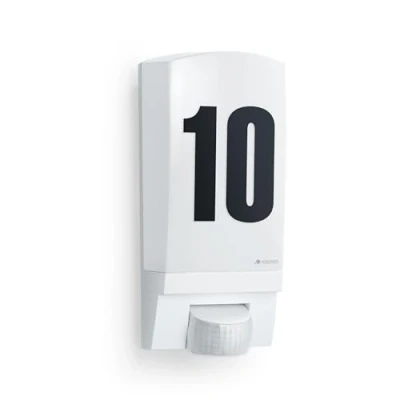 Immagine di Steinel Lampada da Esterno L 1 S bianco, parete con rilevatore di movimento, Ingresso casa, E27, Sensore a 180