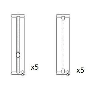 Immagine di FAI AutoParts BM1031 STD Cuscinetto albero a gomito VOLKSWAGEN: Golf 2, Passat B6 Variant, 5, AUDI: 80 B3, A4 Avant, A3 Hatchback
