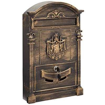 Immagine di ARREGUI Residencia Maxi D 2152/B Cassetta Postale Individuale Di Stile Classico in Alluminio, Grandi Dimensioni, della Posta da Parete, Dimensione L (Riviste e Buste C4), Bronzo