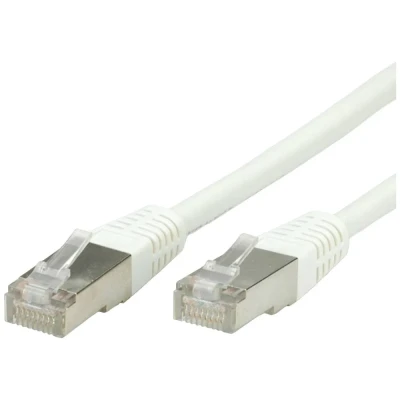 Immagine di Value 21.99.1336 RJ45 cavo di rete, patch CAT 6 S/FTP 1.00 m Bianco doppia schermatura 1 pz.