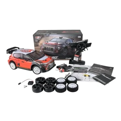 Immagine di Amewi Hyper Go Citroen C3 WRC Rallye/Drift 4WD 1:14 brushless con giroscopio 45 km/h RTR, nero/rosso