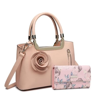 Immagine di Miss Lulu Borsa Donna, a Tracolla da Donna Portafoglio Set di 2, Spalla in PU Pelle,Borse Perfetta