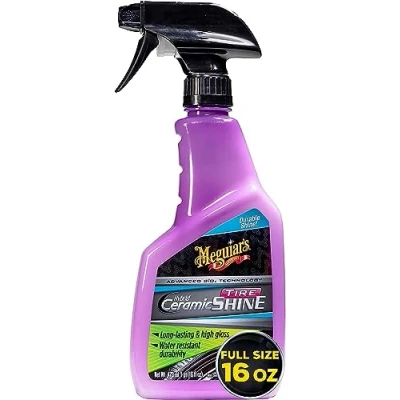 Immagine di Meguiar&#039;s G230416EU Hybrid Ceramic Tyre Shine, 473 ml, Lucido per Gomme con Tecnologia di Ceramica Ibrida SiO2
