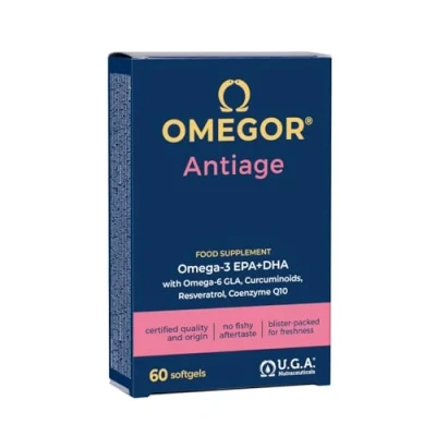 Immagine di Omegor Antiage 60 Capsule Integratore di Omega 3 per contrastare l&#039;invecchiamento precoce