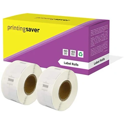 Immagine di Printing Saver 2x 11353 12 x 24 mm Compatibili Rotoli Etichette adesive multiuso (1000 Etichette/Rotolo) per Dymo LabelWriter 310 320 330 4XL 400 450 Turbo/Twin Turbo/Duo &amp; SLP etichettatrici