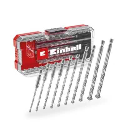 Immagine di Einhell 108743 Acciaio per utensili KIT punte pietra 10 parti 3 mm, 4 5 6 7 8 9 mm 1