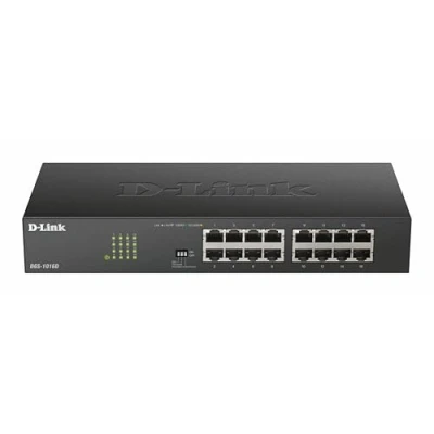 Immagine di D Link DGS 1016D Switch 16 Porte Gigabit, Nero