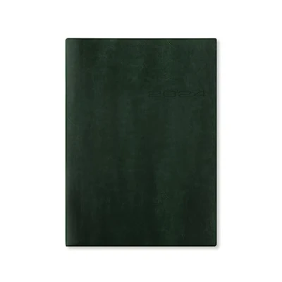 Immagine di Letts of London Lecassa A5 settimana su 2 pagine multilingue British Racing Green 2024