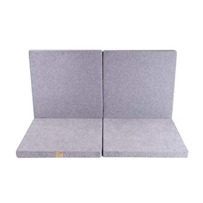 Immagine di MEOWBABY 120x120cm Tappetino per Bambini Cloud Materasso da Pavimento Tappeto Baby Rotondo Pieghevole Gioco Tende Juguete Para la Habitación de los Niños Made in EU Grigio Chiaro