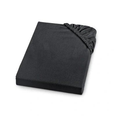 Immagine di sleepling Comfort lenzuolo con angoli in morbida flanella realizzato Germania 100% cotone per materassi fino a 23 cm di altezza, bordo elastico perimetrale, 90 x 200, antracite