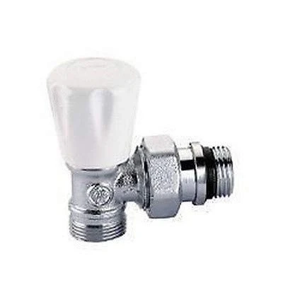 Immagine di 340402 1/2&quot; Valvola manuale per radiatori, attacchi a squadra CALEFFI