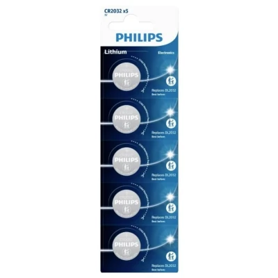 Immagine di Philips Batteria a bottone CR 2032 3 V 5 pz. Litio Minicells