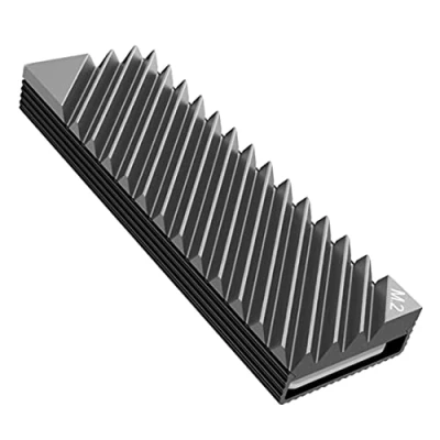 Immagine di M.2 2280 SSD dissipatore di calore in alluminio con cuscinetto termico silicone per PC/PS5 (grigio)