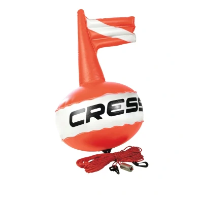 Immagine di Cressi Competition Float, Boe/Plancette/Pedagni/Accessori per Immersioni, Apnea, Pesca Subacquea, Nuoto Unisex, Rosso Fluo/Bianco, 38.5 EU
