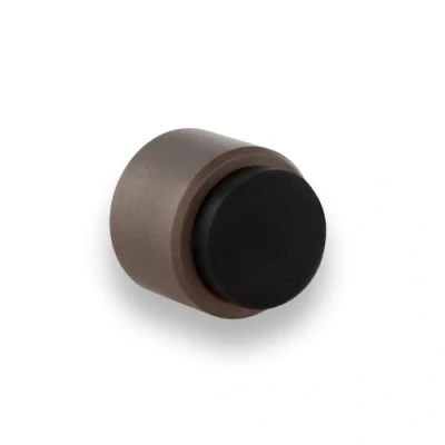 Immagine di EVI Hardware Fermaporta Adesivo Fissaggio a Parete 28 x mm Finitura Rustica Ottone Adesione e Design 100% Funzionale Mod. I 198/28 RU