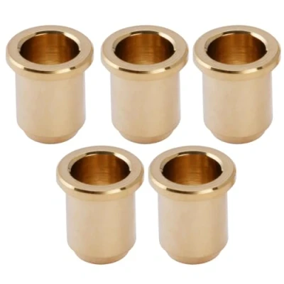 Immagine di Musiclily Pro 14mm Boccole Passacorde in Ottone String Ferrules a Tazza per Ponte da Basso Elettrico Jazz Bass/Precision Bass, Dorato (Set di 5)