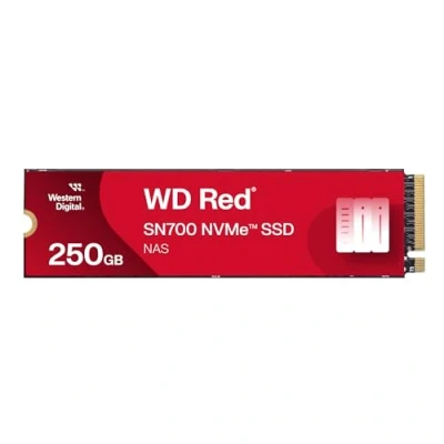 Immagine di WD Red SN700 250 GB NVMe SSD for NAS devices, with robust system responsiveness and exceptional I/O performance