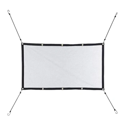 Immagine di Relaxdays Rete Portaoggetti Automobile, Divisorio per Cani 65 x 115 cm Bagagliaio, Universale, con Corde Elastiche, Nero