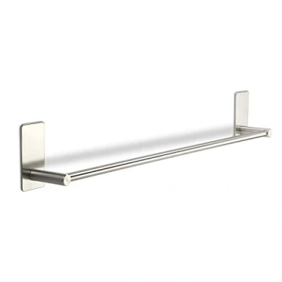 Immagine di Listello di gancio TALIDA acciaio inossidabile autoadesivo con 3M dischetto (Lunghezza: 585 mm/Ø dell&#039;asta 12 mm) incluso 3 S ganci per cucina e bagno portasciugamani SO TECH®