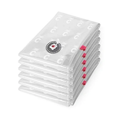 Immagine di Compactor Set 6 x Sacco salvaspazio sottovuoto Trasparente 80 100 H.0.2 cm