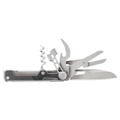 Immagine di Gerber Attrezzo multi uso con 8 funzioni, Coltello a lama liscia, ArmBar Cork, Grigio scuro, Acciaio inox/Alluminio, 31 003829