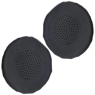 Immagine di eMagTech 1 Paio Di Cuscinetti Compatibili Con Plantronics Blackwire C510 C520 C710 C720 Cuffie Auricolari In Pelle Proteica Coppe Parti Riparazione Per Nero
