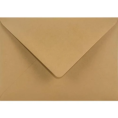 Immagine di Netuno 100 buste lettere colorate marrone chiaro formato B6 125 x 175 mm 115g Sirio Color Bruno lettera belle eleganti per inviti matrimonio compleanno battesimo Natale envelope brown