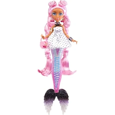 Immagine di Mermaze Mermaidz Fashion Fins MORRA Include bambola alla moda personalizzabile con coda Mix &amp; Match, Pinna che cambia colore, trucco e colore di capelli a sorpresa Età: 4+ anni