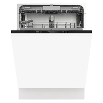 Immagine di Hisense HV603D40 Lavastoviglie Integrata Totale 60 cm, 14 Coperti con Terzo Cestello, 46db di Rumorosità, Partenza Ritardata, Total Acqua Stop, 7 Programmi, Acciaio inossidabile