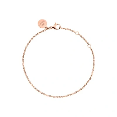 Immagine di Purelei® bracciale Brave (oro rosa), cinturino in filigrana impermeabile da donna, semplice Acciaio inox, regalo per donne, lunghezza regolabile 16 19 cm, inossidabile
