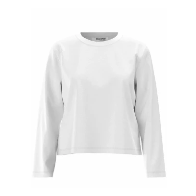 Immagine di Selected Femme Maglietta a manica lunga, Donna, Taglia: Medium, Bright white
