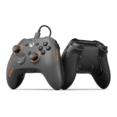 Immagine di SCUF VALOR PRO Controller Xbox a Prestazioni Cablate Paddle Posteriori Personalizzabili, Grilletti Istantanei, Pulsanti Effetto Hall, Controlli Audio, Series XS, One Grigio Acciaio