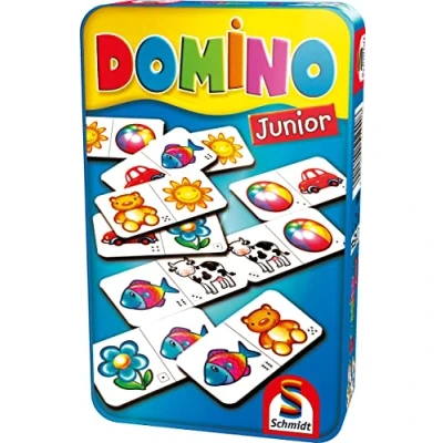 Immagine di Schmidt Domino Junior, Gioco da Viaggio, Colore Multicolore, 51240
