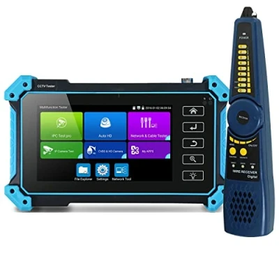 Immagine di CCTV Tester Monitor 5 Pollici Touch Screen IP AHD TVI CVI Macchina Fotografica Analogico Test di Sostegno POE WIFI PTZ 1080P H.265 IPC 5100 plus/Fotocamera Troppo DC12V uscita