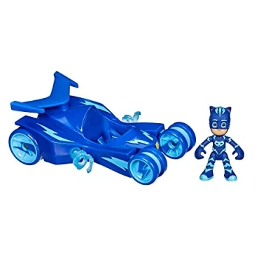 Immagine di PJ Masks F2135 Deluxe Veicolo in età Prescolare, Cat Car Toy con Catboy Action Figure per Bambini dai 3 Anni su, Multicolore