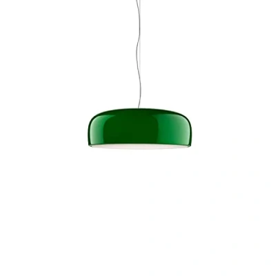 Immagine di Flos Lampada da soffitto Smithfield Suspension in alluminio, colore verde, 70 W, dimensioni: lunghezza cavo: 270 cm, corpo: 60 x 21,5 F1371039