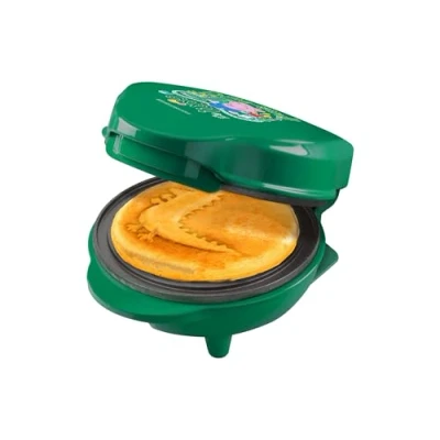 Immagine di Peppa Pig &quot;George&quot; Mini waffle in design unico George per feste di compleanno bambini, Pasqua e Natale, cialde, Ø 10 cm, prodotto con licenza ufficiale, colore: Verde