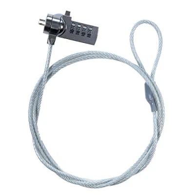 Immagine di TRIXES Cavo di sicurezza per laptop con codice a combinazione.
