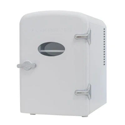 Immagine di Flamingueo Frigorifero Piccolo Mini Frigo 4L, 12V/220V, da Camera, Raffreddamento e Riscaldamento, Skincare, Cosmetici