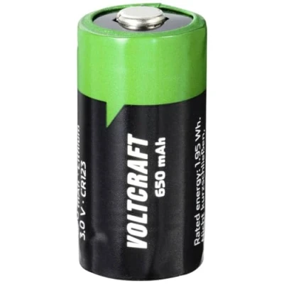 Immagine di VOLTCRAFT Batteria ricaricabile speciale CR 123 Litio 3 V 650 mAh