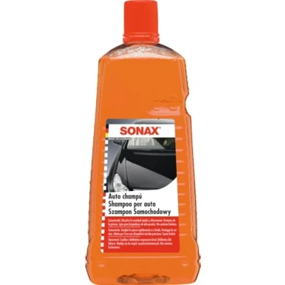 Immagine di SONAX Shampoo per auto concentrato (2 litri) penetra e dissolve a fondo lo sporco senza aggredire strato protettivo di cera Art. N. 03145410 820