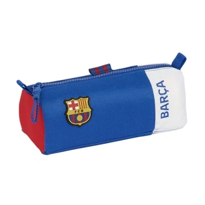 Immagine di Safta F.C. Barcellona 2ª attrezzatura, astuccio con cerniera e scomparto, per bambini, ideale bambini in età scolastica, comodo versatile, 21 x 7 8 cm, colore blu bordeaux,