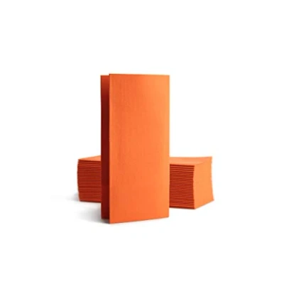 Immagine di Alvotex CHIC Airlaid 50 tovaglioli usa e getta, piegati a 1/8, 39 x 40 cm, colore: arancione