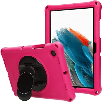 Immagine di TECHGEAR Custodia Protettiva Progettata per Samsung Galaxy Tab A8 10.5&quot; 2022 (SM X200 / X205), Cover in Silicone Morbido e Resistente agli Urti con Pellicola Protettiva, Idiale Bambini [Viola]